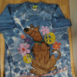Vintage Cartoon Network Scooby Doo Freeze Tie Dye T-Shirt